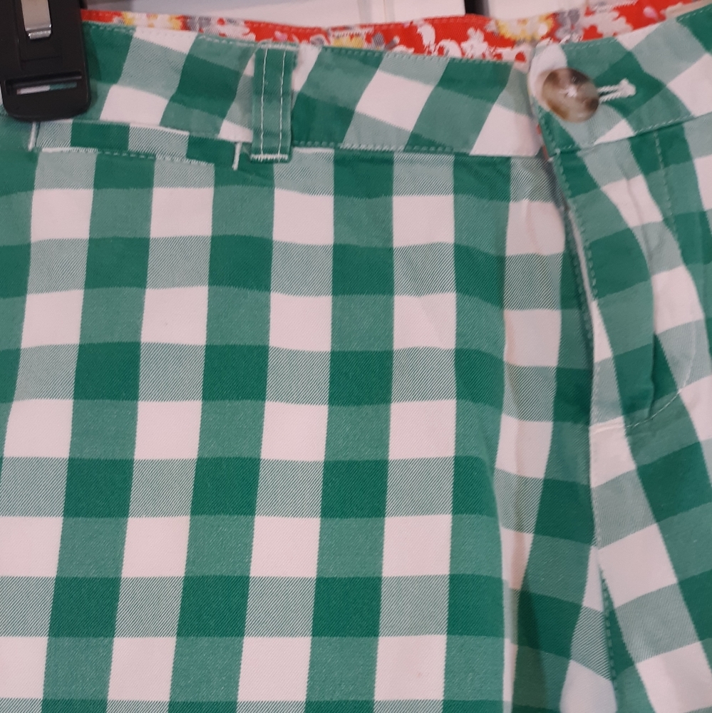 Johnnie B Boden plaid cuff shorts sz 32 *H - Picture 5 of 5